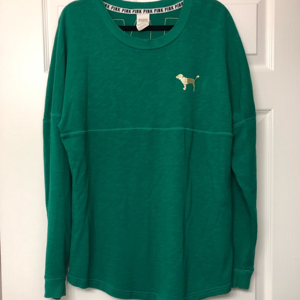 PINK Victoria’s Secret Long Sleeve Blinged Top